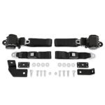 Brothers Trucks BELTKT4-3BLACK Seat Belt, 3-Point - Black