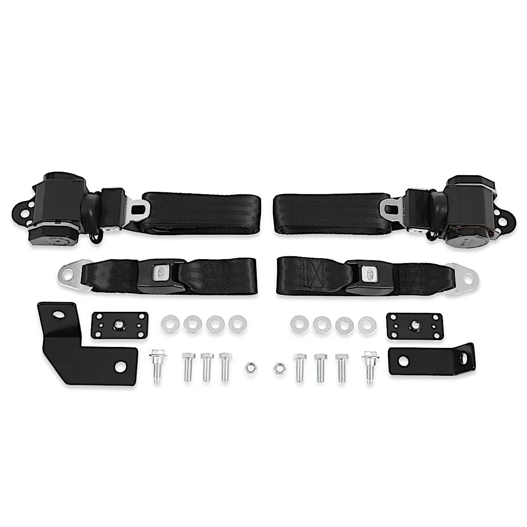 brobeltkt43black_1.jpg Brothers Trucks BELTKT4-3BLACK Seat Belt, 3-Point - Black - Image 1