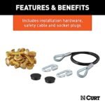 Curt 70134 Tow Bar - Powdercoated Gloss Black, Carbon Steel, Direct Fit, Sold Individually - Image 8