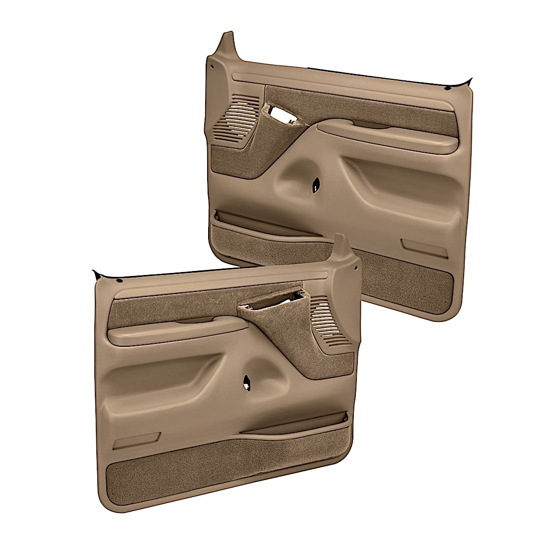 cvl1294flbr_1.jpg Coverlay 12-94F-LBR Front, Driver and Passenger Side Door Trim Panel - Light Brown - Image 1