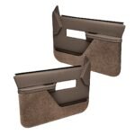 Coverlay 18-27F-DBR Front, Driver and Passenger Side Door Trim Panel - Dark Brown