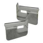 Coverlay 18-27F-LGR Front, Driver and Passenger Side Door Trim Panel - Light Gray
