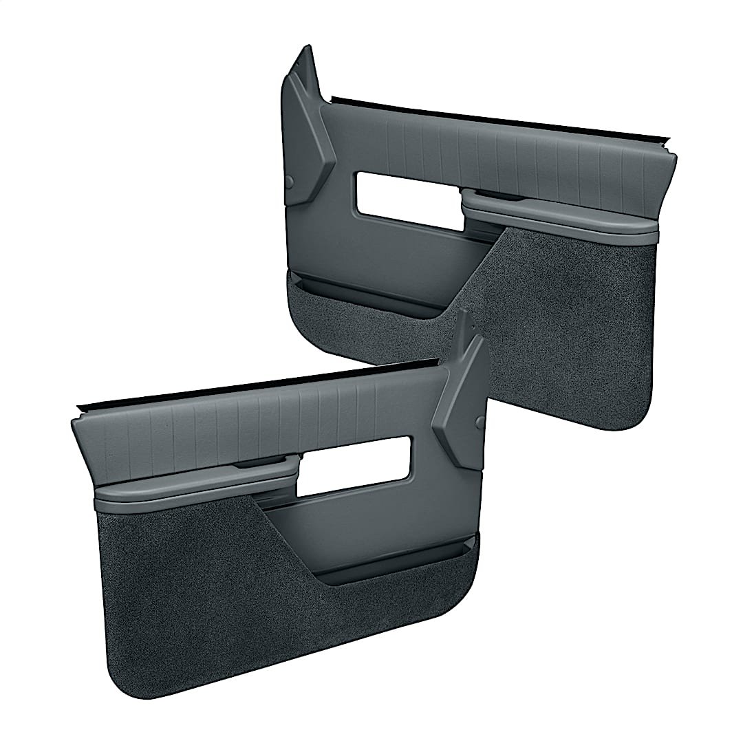 cvl1827fsgr_1.jpg Coverlay 18-27F-SGR Front, Driver and Passenger Side Door Trim Panel - Slate Gray - Image 1