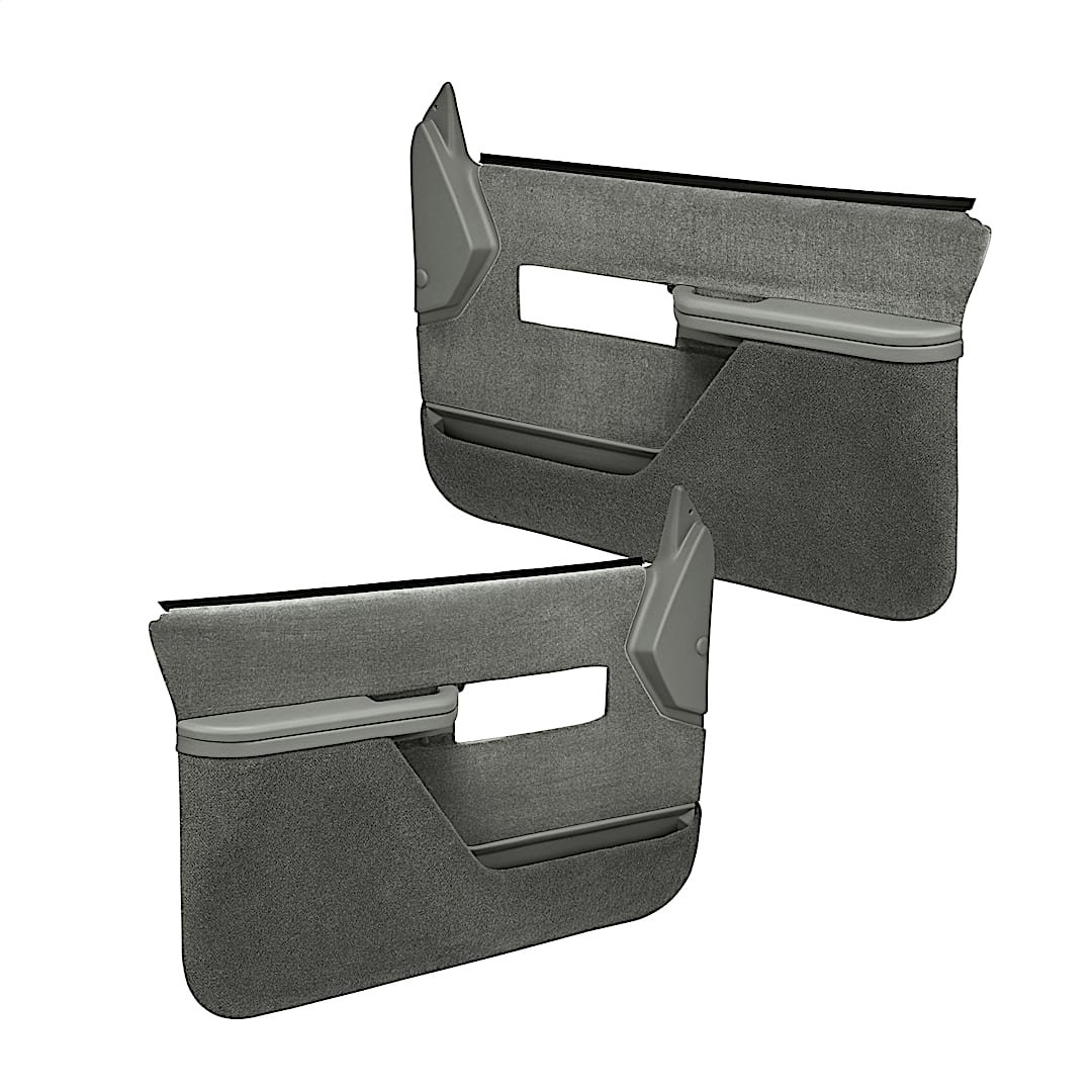 cvl1837fmgr_1.jpg Coverlay 18-37F-MGR Front, Driver and Passenger Side Door Trim Panel - Medium Gray - Image 1
