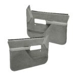 Coverlay 18-37N-LGR Front, Driver and Passenger Side Door Trim Panel - Light Gray