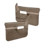 Coverlay 18-37N-MBR Front, Driver and Passenger Side Door Trim Panel - Medium Brown