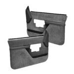 Coverlay 18-38F-DGR Front, Driver and Passenger Side Door Trim Panel - Dark Gray