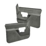 Coverlay 18-38F-MGR Front, Driver and Passenger Side Door Trim Panel - Medium Gray