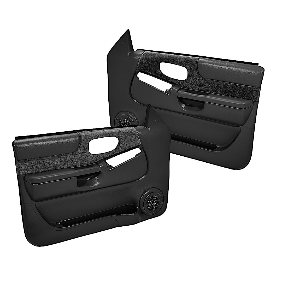 cvl1847fblk_1.jpg Coverlay 18-47F-BLK Front, Driver and Passenger Side Door Trim Panel - Black - Image 1