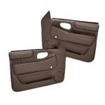 Coverlay 18-47N-DBR Front, Driver and Passenger Side Door Trim Panel - Dark Brown
