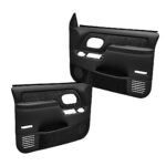 Coverlay 18-59F-BLK Front, Driver and Passenger Side Door Trim Panel - Black