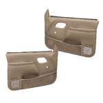Coverlay 18-59N-MBR Front, Driver and Passenger Side Door Trim Panel - Medium Brown