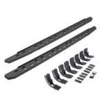Go Rhino 69604887ST Running Boards, Protective Bedliner Coating, Galvanized Steel, Mounting Bracket Kit Included, Crew Cab Pickup, DIESEL/GAS, RB30 Slim Line Series