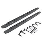 Go Rhino 69609980ST Running Boards, Protective Bedliner Coating, Galvanized Steel, Mounting Bracket Kit Included, 4-Door, Extended Cab Pickup (Quad Cab), RB30 Slim Line Series
