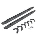 Go Rhino 69612680ST Running Boards, Protective Bedliner Coating, Galvanized Steel, Mounting Bracket Kit Included, 4-Door, Extended Cab Pickup, RB30 Slim Line Series