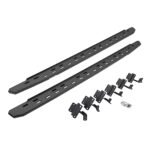 Go Rhino 69615587ST Running Boards, Protective Bedliner Coating, Galvanized Steel, Mounting Bracket Kit Included, 4-Door, Crew Cab Pickup, RB30 Slim Line Series
