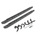 Go Rhino 69629980ST Running Boards, Protective Bedliner Coating, Galvanized Steel, Mounting Bracket Kit Included, 4-Door, Extended Cab Pickup, RB30 Slim Line Series