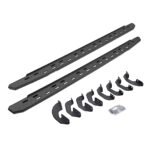 Go Rhino 69641687ST Running Boards, Protective Bedliner Coating, Galvanized Steel, Bracket Kit Included, 4-Door, Crew Cab Pickup, Crew Max, RB30 Slim Line Series