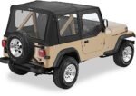 Bestop 51120-15 Replace-A-Top Soft Top - Without Frame (Requires Factory Frame) Black Denim