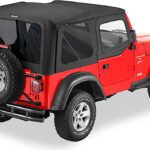 Bestop 51124-15 Replace-A-Top Soft Top - Without Frame (Requires Factory Frame) Black Denim