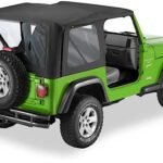 Bestop 51178-35 Replace-A-Top Soft Top - Without Frame (Requires Factory Frame) Black diamond
