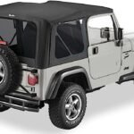 Bestop 51180-15 Replace-A-Top Soft Top - Without Frame (Requires Factory Frame) Black Denim