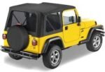 Bestop 51180-15 Replace-A-Top Soft Top - Without Frame (Requires Factory Frame) Black Denim - Image 2