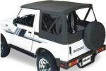 Bestop 51361-15 Replace-A-Top Soft Top - Without Frame (Requires Factory Frame) Black Denim - Image 2