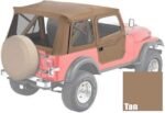 Bestop 51595-04 Supertop Soft Top - With Frame (Frame Included) Tan - Image 2