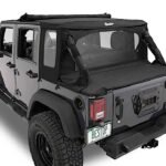 Bestop 53901-17 Halftop Soft Top, Black Premium Twill, Fit's 4 Door Models Only