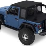 Bestop 53903-17 Halftop Series Soft Top - With Frame (Frame Included) Black twill