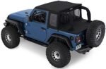 Bestop 53903-17 Halftop Series Soft Top - With Frame (Frame Included) Black twill