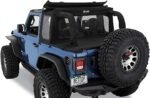 Bestop 53903-17 Halftop Series Soft Top - With Frame (Frame Included) Black twill - Image 4