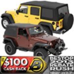 Bestop 54608-15 Supertop Soft Top - With Frame (Frame Included) Black Denim - Image 8