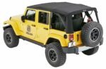 Bestop 54823-17 Supertop NX Soft Top - With Frame (Frame Included) Black twill - Image 2