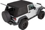 Bestop 54862-17 Trektop Pro Hybrid Fastback Soft Top - Frameless Design Black - Image 2