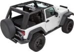 Bestop 54862-17 Trektop Pro Hybrid Fastback Soft Top - Frameless Design Black - Image 5