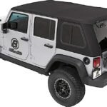 Bestop 54863-17 Trektop Pro Hybrid Fastback Soft Top - Frameless Design Black