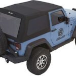 Bestop 54922-35 Trektop Glide FastBack  Soft Top - With Frame (Frame Included) Black diamond