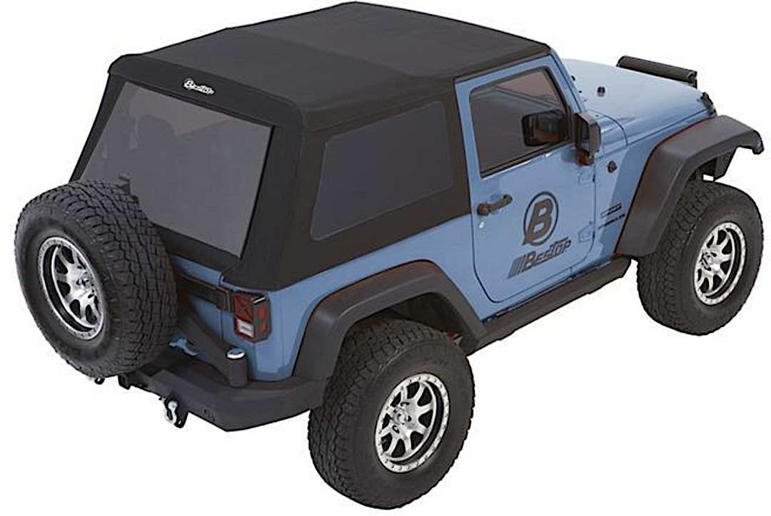d345492235_1.jpg Bestop 54922-35 Trektop Glide FastBack Soft Top - With Frame (Frame Included) Black diamond - Image 1