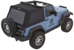 Bestop 54922-35 Trektop Glide FastBack  Soft Top - With Frame (Frame Included) Black diamond - Image 2