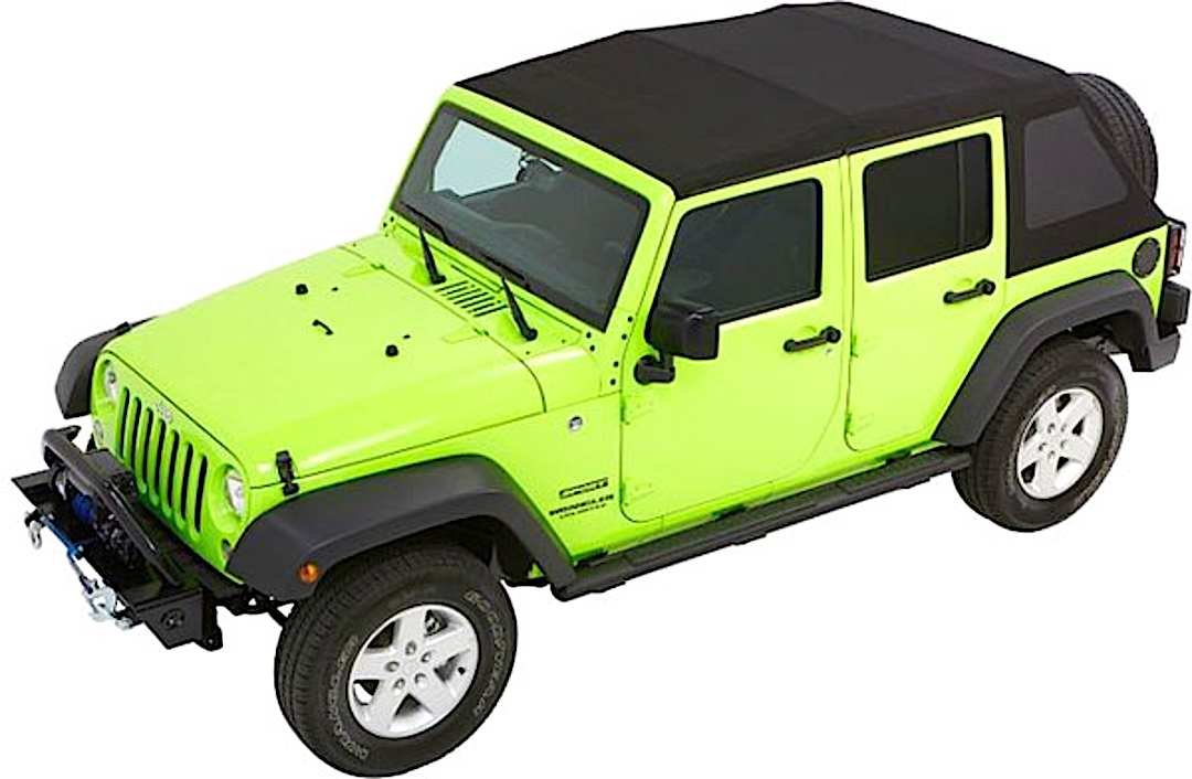 d345492335_1.jpg Bestop 54923-35 Trektop Glide FastBack Soft Top - With Frame (Frame Included) Black diamond - Image 1