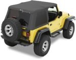 Bestop 56820-15 Trektop Fastback Soft Top - With Frame (Frame Included) Black Denim