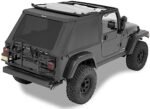 Bestop 56821-35 Trektop Fastback Soft Top - With Frame (Frame Included) Black diamond