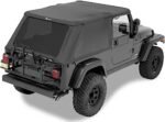 Bestop 56821-35 Trektop Fastback Soft Top - With Frame (Frame Included) Black diamond - Image 2