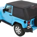 Bestop 56852-17 Trektop Fastback Soft Top - With Frame (Frame Included) Black twill