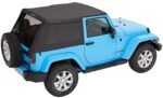 Bestop 56852-17 Trektop Fastback Soft Top - With Frame (Frame Included) Black twill - Image 4
