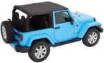 Bestop 56852-17 Trektop Fastback Soft Top - With Frame (Frame Included) Black twill - Image 5