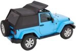 Bestop 56852-17 Trektop Fastback Soft Top - With Frame (Frame Included) Black twill - Image 7