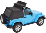 Bestop 56852-17 Trektop Fastback Soft Top - With Frame (Frame Included) Black twill - Image 8